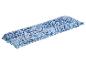 Matelas pneumatique flottant Drivit à motifs paisley bleus.