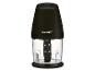 Un hachoir alimentaire SilverCrest noir avec un bouton turbo.