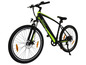 Vélo de montagne électrique noir avec des détails verts de la marque Sachsenrad.