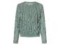Pull vert clair ajouré.
