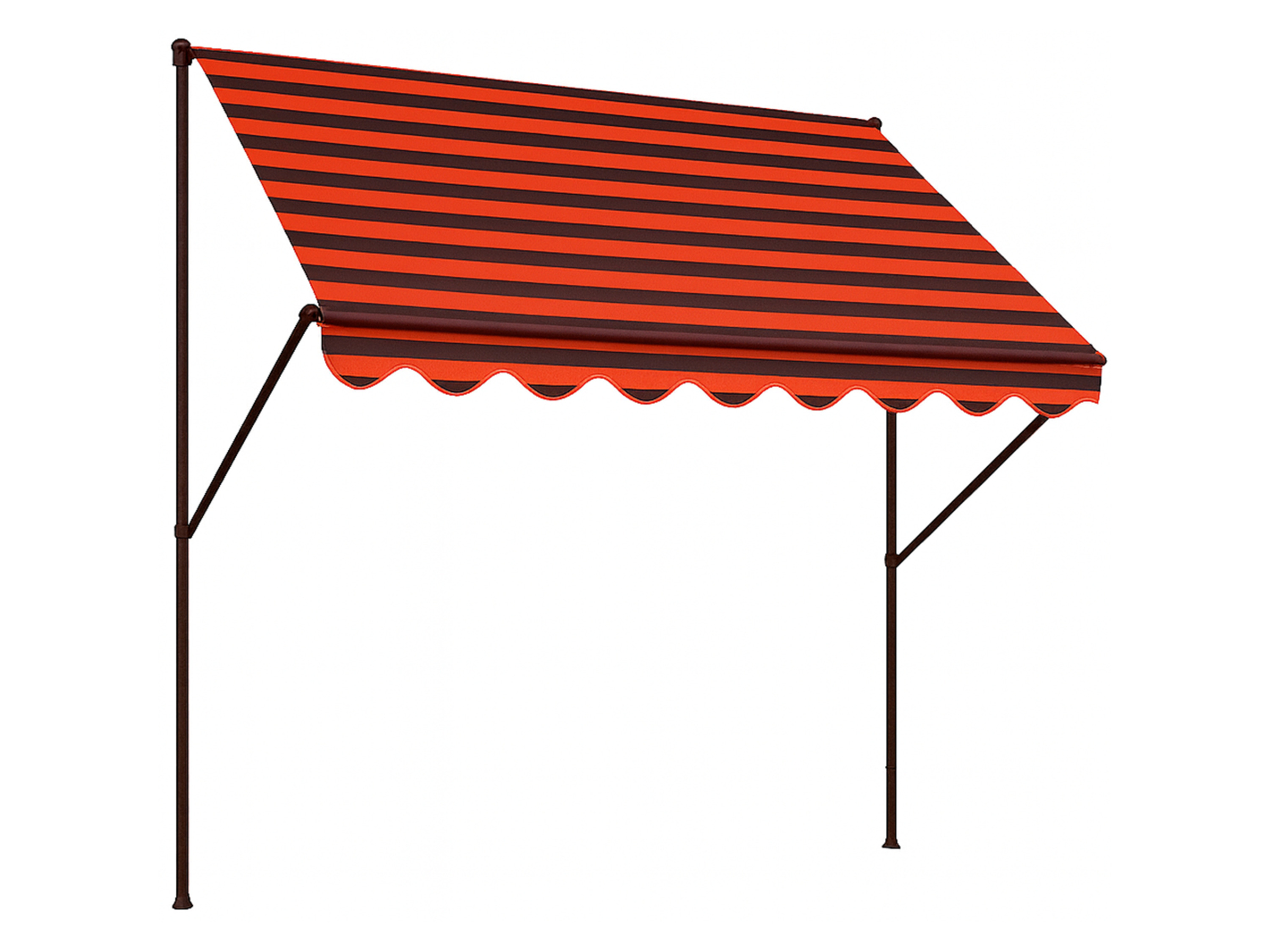 ANGERER Store banne à fixer (rayé son-orange, 400 cm breit) - rayé son-orange