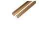 Deux protections d'angle marron en forme de L sur fond blanc.