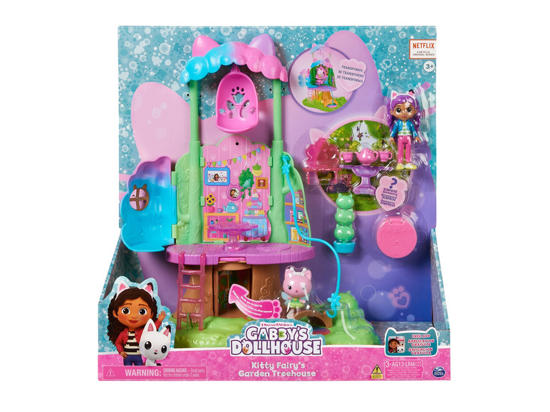 La maison dans l'arbre de Kitty Fairy de Gabby's Dollhouse avec des figurines