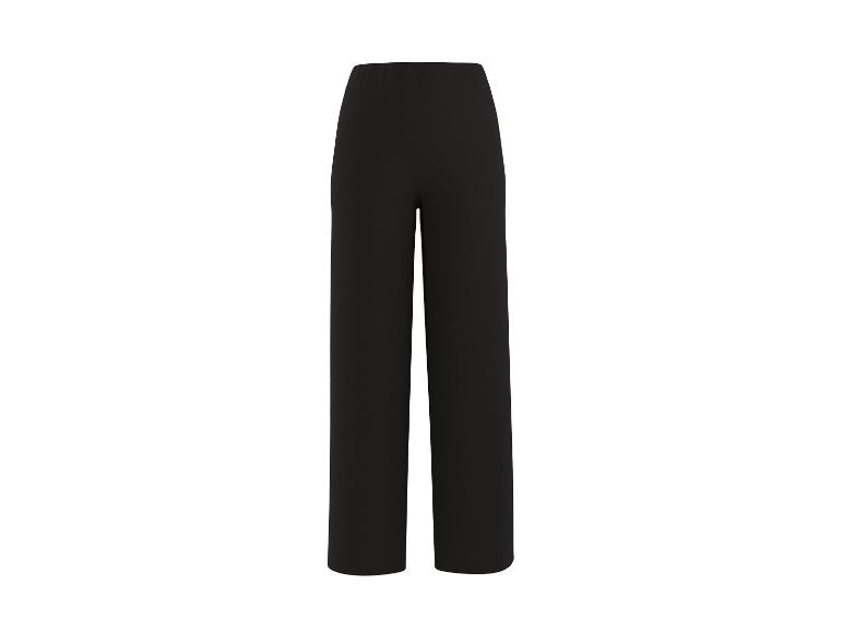 Pantalon noir femme à jambe large
