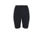 Short cycliste noir côtelé taille haute.