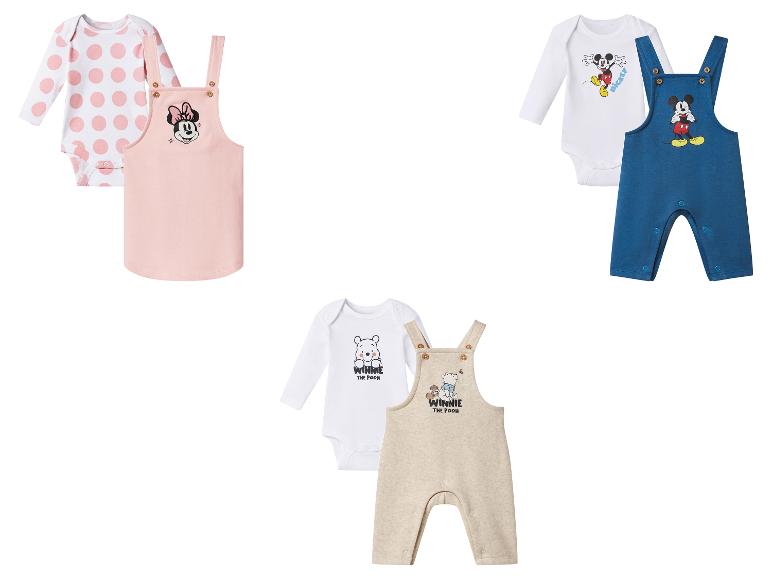 Bodies et salopettes bébé avec Minnie Mouse, Mickey Mouse et Winnie l'Ourson de Disney.