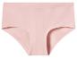 Culotte en coton rose pour femme avec taille et ouvertures de jambes élastiques.