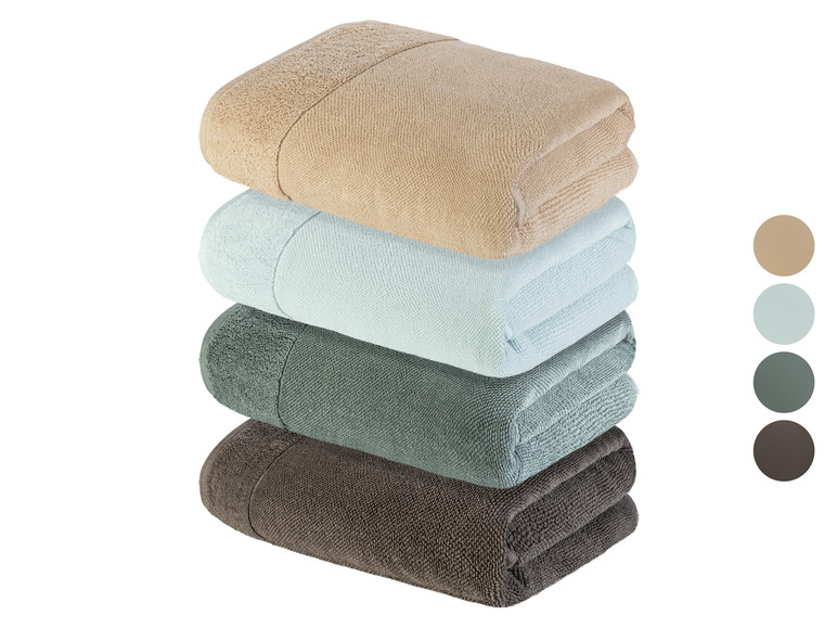 LIVARNO home Serviette de bain en éponge, 70 x 140 cm