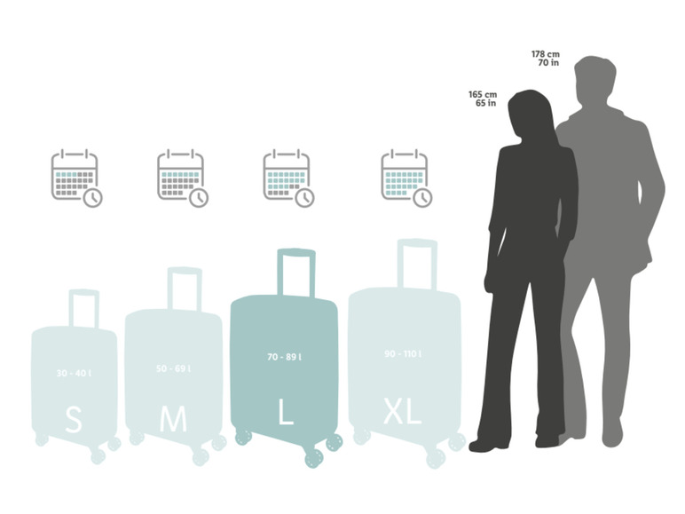 Aller en mode plein écran : Valise trolley, 77 l - Image 3