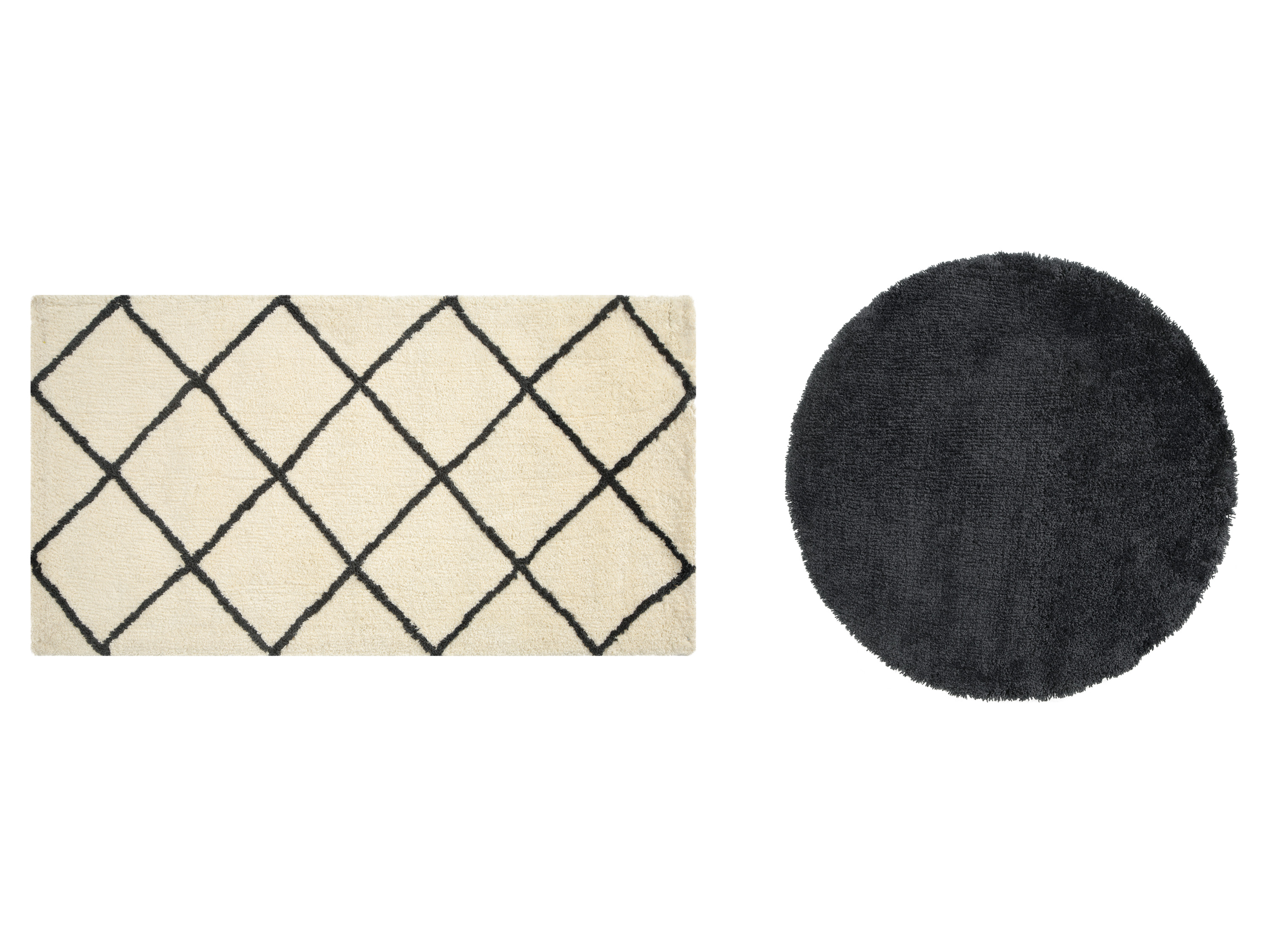 LIVARNO home Tapis à poils longs, 80 x 150 cm ou Ø 100 cm