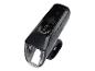 Un phare de vélo noir Gritr avec capteur et plusieurs modes d'éclairage.