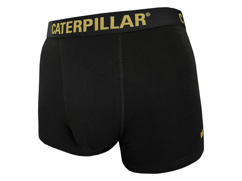 Boxer noir pour homme avec ceinture à logo doré.