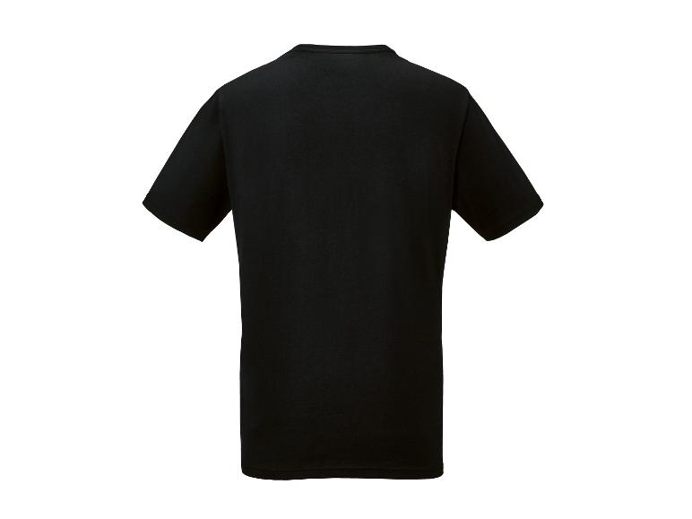 T-shirt noir à manches courtes, vue de dos
