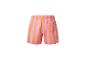 Shorts de bain rayés rose et orange.