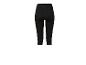Legging de sport court noir pour femme avec un logo discret sur la ceinture.