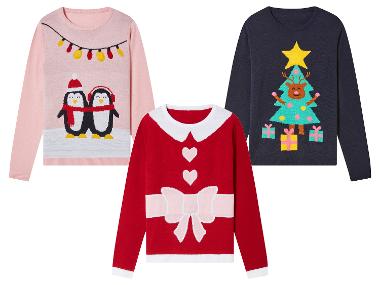 pepperts!® Pullover de Noël à LED fille