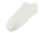Chaussette blanche courte en coton.