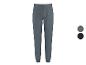 Pantalon de jogging homme avec cordon de serrage en deux couleurs : gris et bleu foncé.