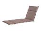 Coussin de chaise longue marron clair avec attaches