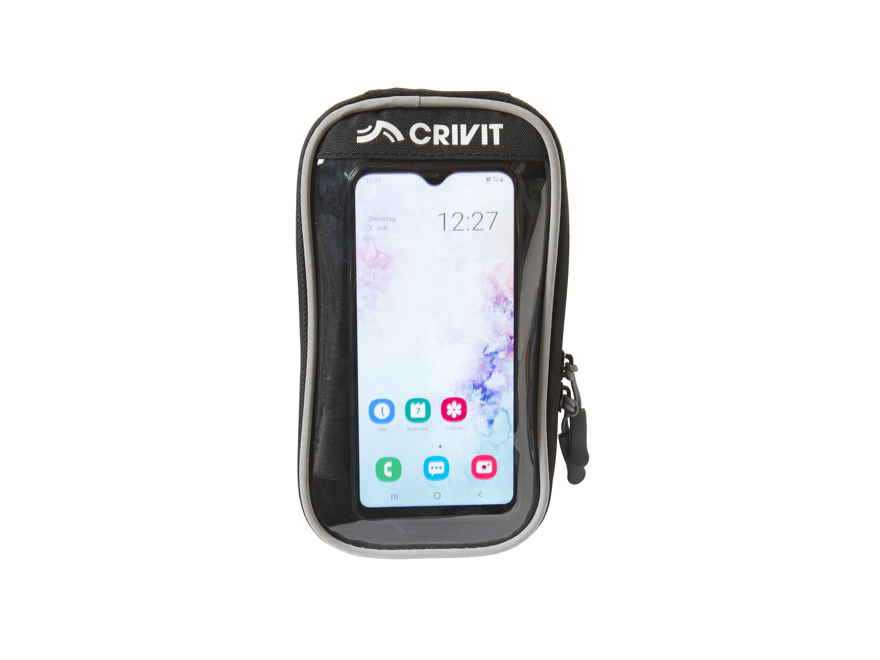 CRIVIT Sacoche de vélo pour téléphone portable ou Support de téléphone portable pour moto (Vélo)