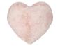 Coussin rose moelleux en forme de cœur