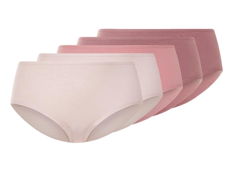 Lot de quatre culottes en coton, tons roses.