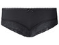 Culotte noire avec des détails en dentelle.