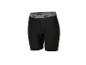 Short de cyclisme noir avec ceinture grise et motif noir.