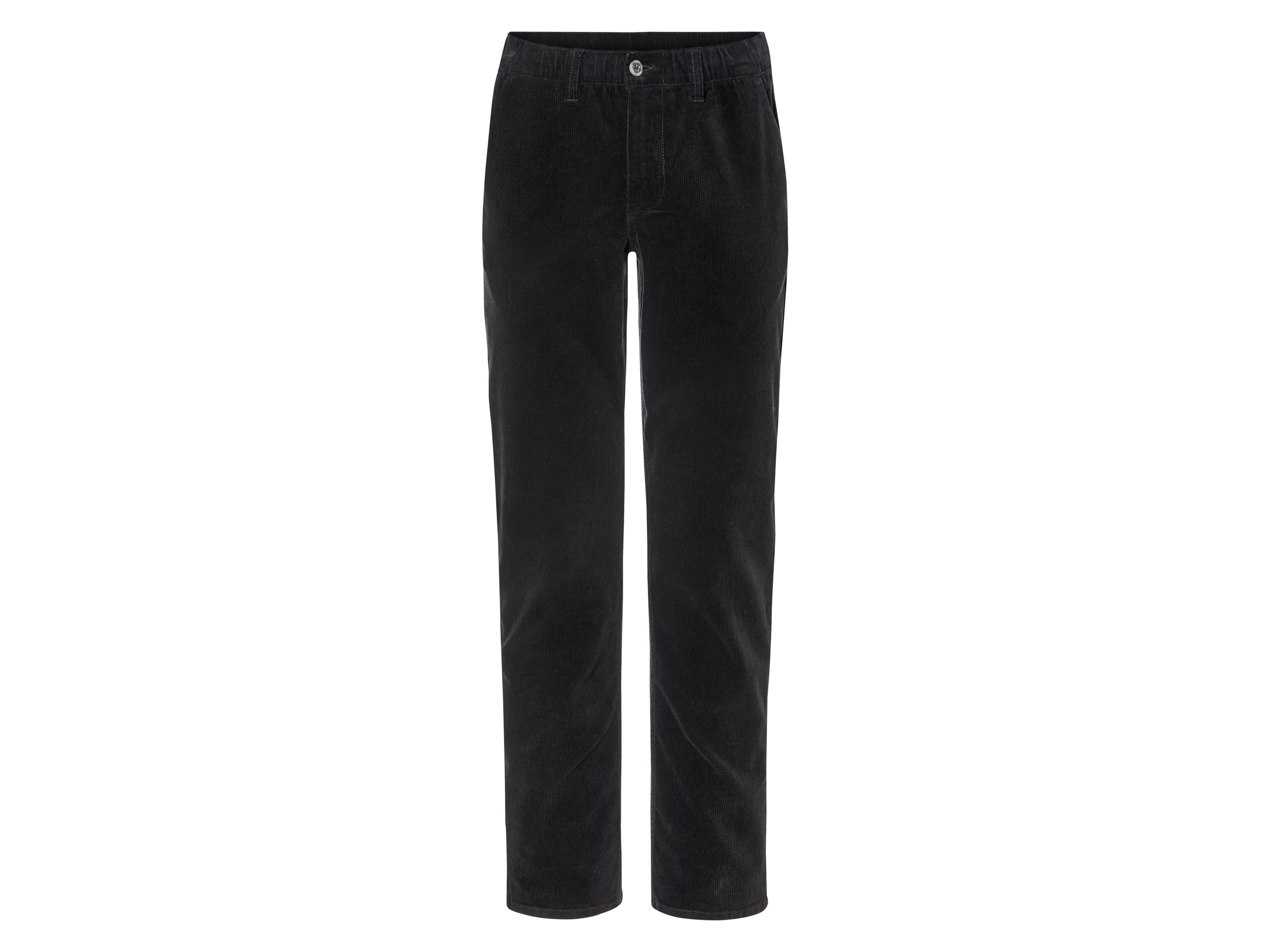 LIVERGY® Pantalon en velours homme (XXL (60/62), noir)