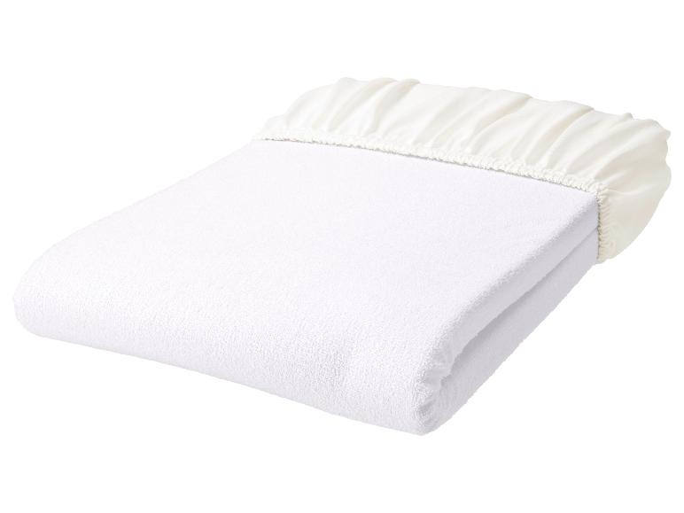 Protège-matelas éponge blanc avec élastique