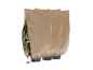 Trois housses de protection pour plantes, beige, avec une plante visible.