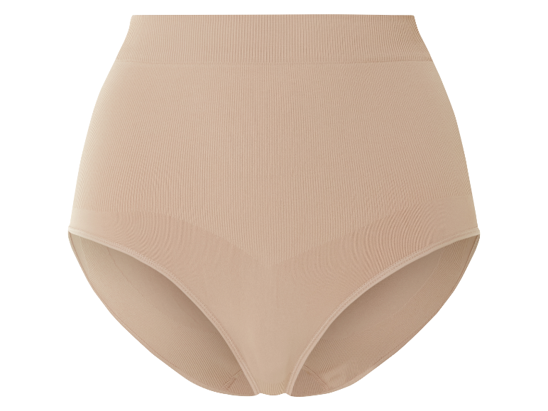 Culotte beige taille haute.