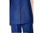 Ensemble pantalon et haut bleu marine pour femme, vue de dos.