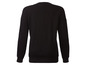 Sweat-shirt noir à manches longues.