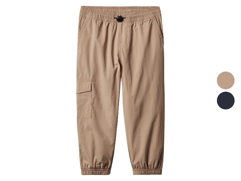 Pantalon cargo kaki avec taille et chevilles élastiques