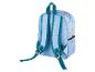 Sac à dos bleu clair à motif floral pour enfant.