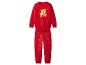 Pyjama rouge pour enfant avec imprimé de rennes et de flocons de neige.