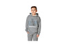 Un sweat-shirt gris avec un imprimé Mando et un pantalon de jogging assorti.