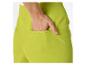 Pantalon vert lime, détail de la poche.