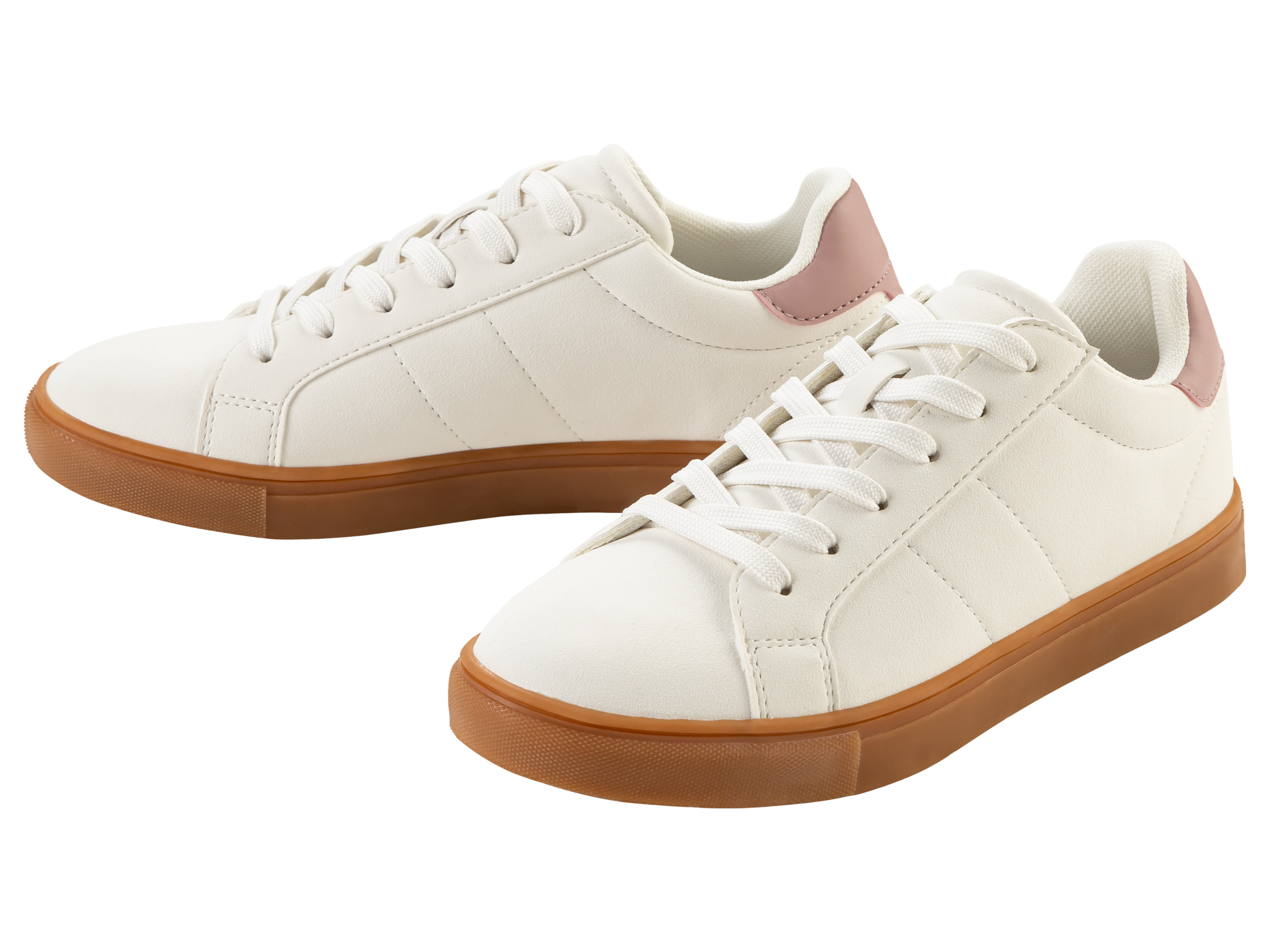 esmara® Sneakers femme (blanc/rose, 40)