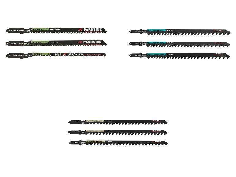 Lames de scie pour bois, multi-matériaux et plaques de plâtre de Parkside.