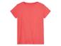 T-shirt corail à manches courtes.