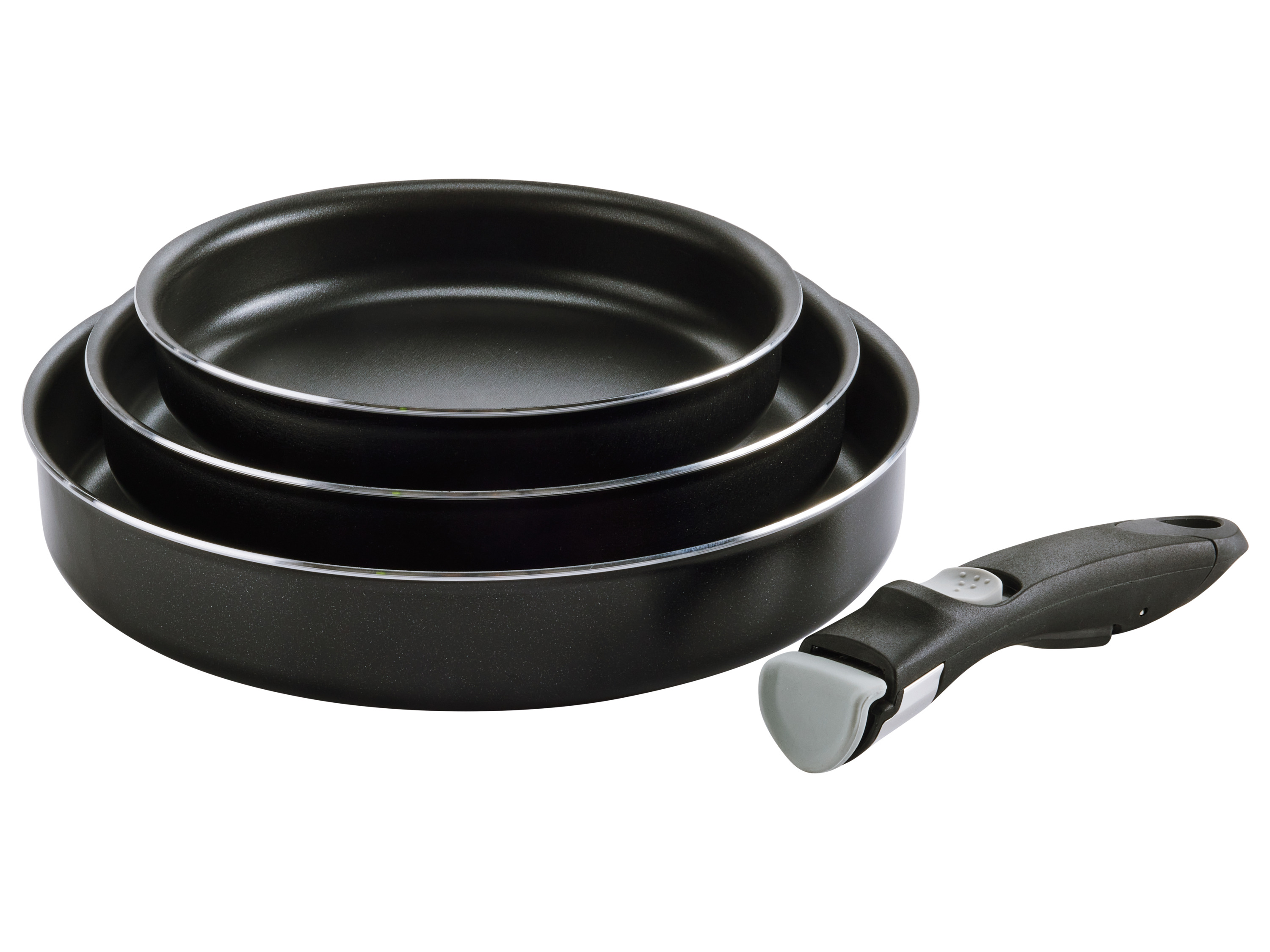 CRIVIT Set de poêles ou set de casseroles (lot de 3 poêles)