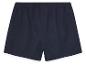 Shorts en jersey bleu marine à ourlet blanc.