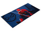 Un tapis bleu avec Spiderman
