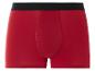 Boxer rouge avec une bande noire.