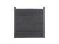 Panneau de clôture en bois composite gris foncé