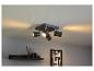 Spot de plafond noir avec quatre lampes.