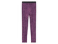 Leggings violettes à imprimé zèbre
