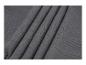 Tissu de gaze gris foncé, texture douce et froissée.